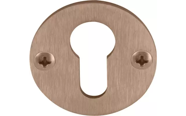 Profielcilinderrozet PVD licht brons One-Two Piet Boon PBY50 50mm